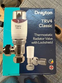 Drayton TRV4 Classic Thermostatic Radiator Valve & Lockshield