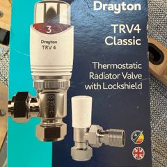 Drayton TRV4 Classic Thermostatic Radiator Valve & Lockshield
