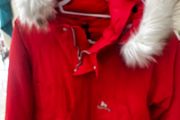 Jacket Money red jacket coat with removable fur/hood