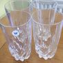 Set Of 4 Wedgwood Tall Crystal Drinking Water Juice Glasses Image 2