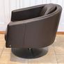 Original Natuzzi Italia "Liu" Leather Swivel Armchair - Excellent Condition Image 4
