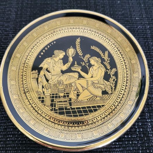 Miniature Greek 24k Gold Dishes/Plates