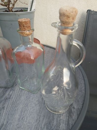 5 Various Size Glass Decanter