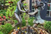 Bronze kids fountain