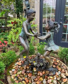 Bronze kids fountain