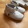 Kickers white leather christening baby booties 0-9 months Image 2