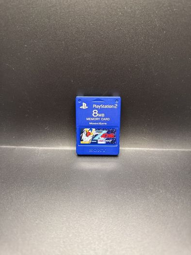 Ps2 Sony Official Gundam Z Blue Memory Card