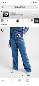 NEW Adidas Firebird Adicolor Denim Pants