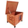 Pet Outdoor Cat House 57x45x43 cm Wood Brown Image 3
