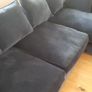 Large Deep Fabulous Navy Blue Detachable L Shaped Suite Image 4