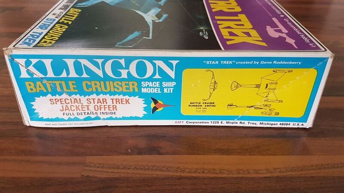 RARE! 1968 Star Trek Klingon Battle Cruiser Model startrek