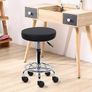 MULTIPLE COLOURS AVAILABLE  PU Leather Round Rolling Stool with Foot Rest Swivel Height Adjustment Spa Drafting Salon Tattoo Work Office Massage Stools Task Chair Small Image 5