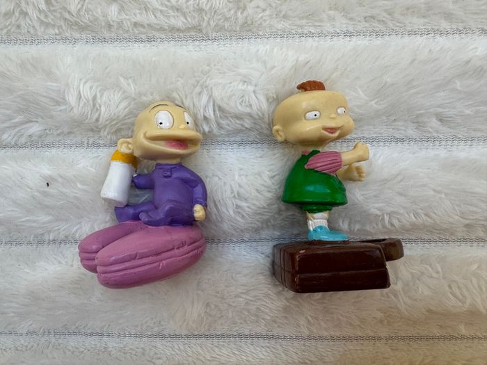 2001 Phil and Dil DeVille approx. 2" Weetos Cereal EUROPE PVC Action Figure Rugrats Used Please see photos