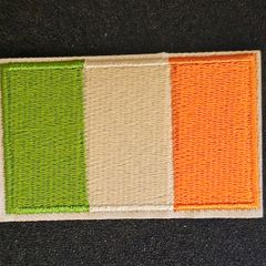 Irish tricolour/ flag, cloth patch.