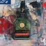 Framed Original Abstract Painting of Remy Martin VSOP cognac Special Occasion Gift Contemporary Art Painting  Original Gift Image 3