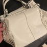 Karen Millen Light Grey Woven Leather Handbag Image 3