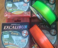 Fishing Line fluo orange & yellow