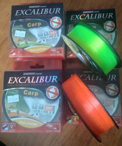 Fishing Line fluo orange & yellow