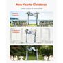 Artificial Wedding Arch Flowers Kit Blue With 2 Pcs Flowers 2 Pcs Drapes Image 6