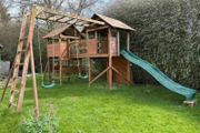 Climbing fort swing play centre