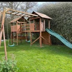 Climbing fort swing play centre