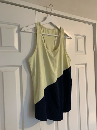 Goodmove Yellow & Navy Sports Top