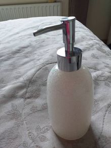 New York White Glitz Soap Dispenser