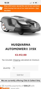Used Husqvarna Automower 315X for Sale. Mower in excellent condition and has been serviced every year.