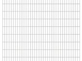 2D Garden Fence Panels 2.008x0.83 m 12 m (Total Length) Silver