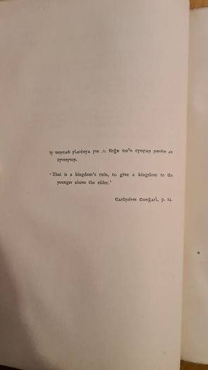 Caitreim Congail Clairingnig. Marital Career Of Co Ghal Clairinghneacht. Edited For The First Time With  Translation, Introduction, Poets, And Glossery. By Patrick M Mcsweeney. 1904 Hardback.