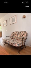 Vintage Ercol 2 seater sofa