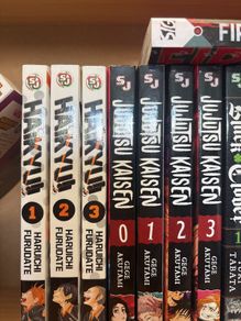 Jujutsu kaisen and Haiku manga books