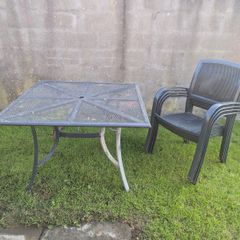 Garden table and chairs