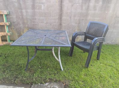 Garden table and chairs