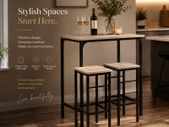 Bar table with 2 stools