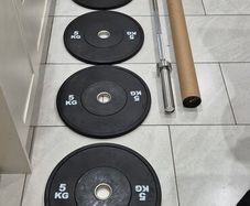 brand new olympic bumper weight lifting set  A