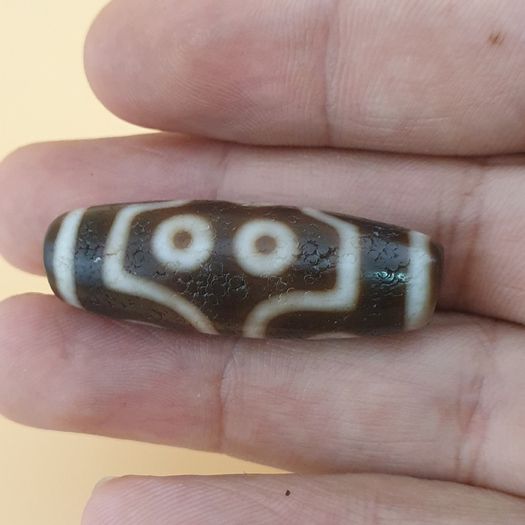 7 Eyes Beautiful Himalayan Tibetan Agate Bead Amulet