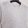 Soaked White Speckled Knit Sleeveless Vest Top Size M Image 2