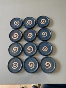JACK O PATSY pottery coasters