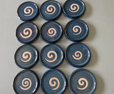 JACK O PATSY pottery coasters