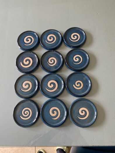 JACK O PATSY pottery coasters