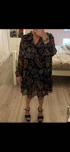 Pour moi black Sian chiffon dress