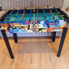 fooseball slide  hockey pool table