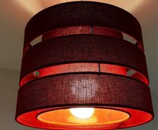 Burgundy Lampshade