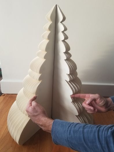 Large paper Christmas tree, Arket, 71cm high