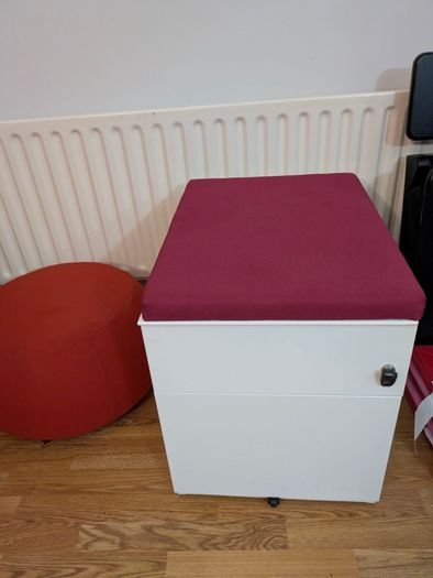 Office Cabinet pedestal with Cushion (Last chance)