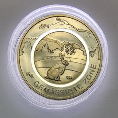Germany 5 Euro Base Metals (Polymer Ring) Uncirculated Coin 2019 - Moderate Zone (F) - Earth's Climate Zones