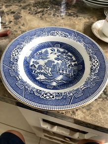 willow pattern arklow soup dish