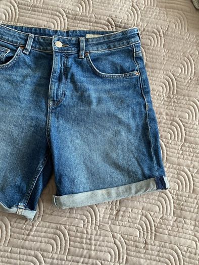 Boyfriend Denim Shorts, Marks & Spencer's, Size 12