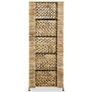 Storage Unit with 5 Baskets 25.5x37x100 cm Water Hyacinth Image 3